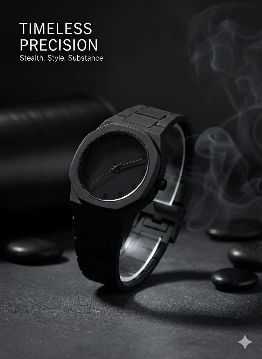 AURA WATCH ARABIC DAIL BLACK